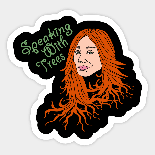 Speaking With Trees Sticker by SortaFairytale